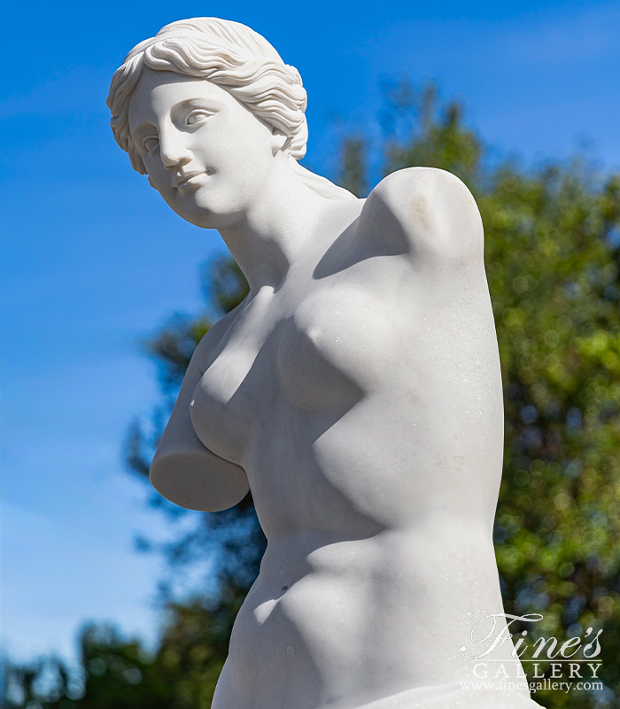 Marble Statues  - Statuary Marble Venus De Milo Statue - MS-1363